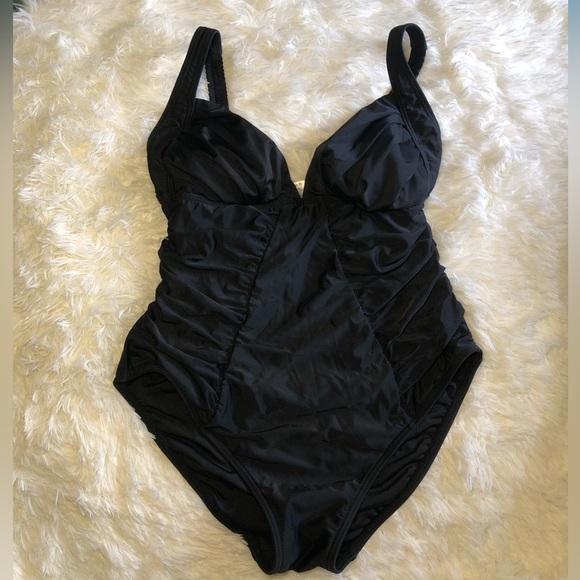 VENUS Black One Piece Swimsuit with Adjustable Straps SIZE 10 NWOT - Picture 9 of 16